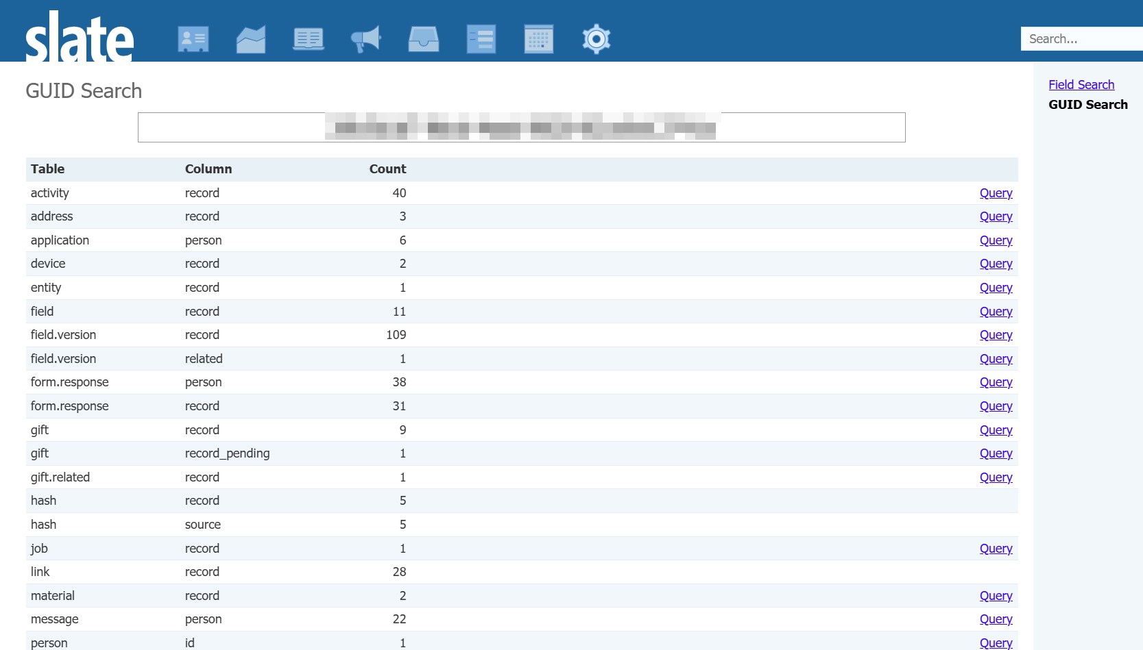 GUID Search for the win