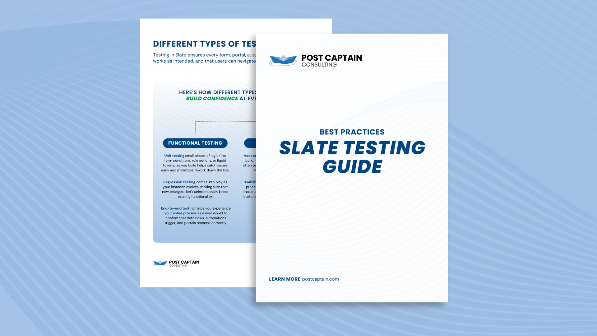Slate Testing Guide | Post Captain Consulting